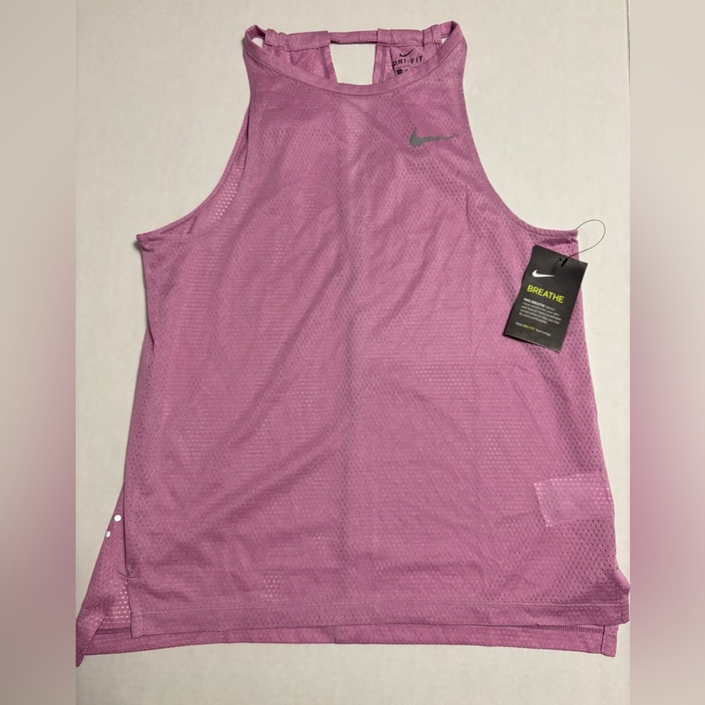 New! Nike Breathe Women Active Top Lilac Color Size XS